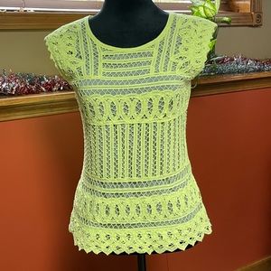 SUNDANCE TOP WITH LACE OVERLAY. SIZE XS. EXCELLENT CONDITION.